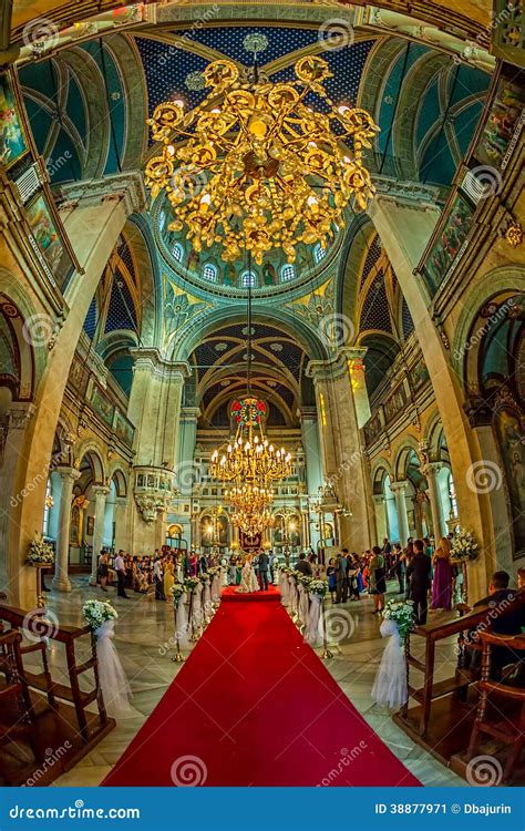 Interior Of The Greek Orthodox Church Of The Annunciation In Nazareth ...