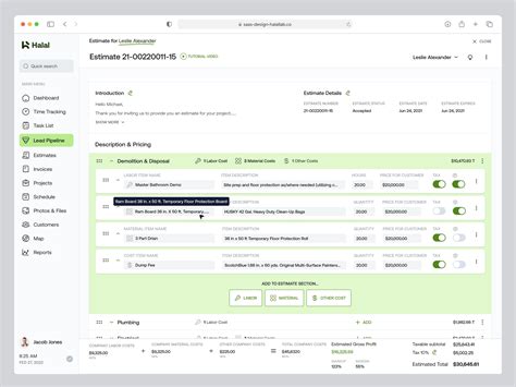 Lead Pipeline > To Be Estimated by Masum Parvej for Halal Lab on Dribbble