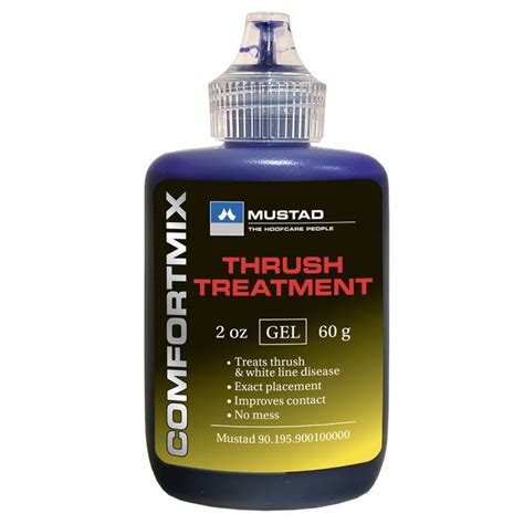 Mustad Comfortmix Thrush Treatment 2oz Gel Formula