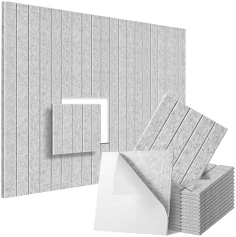 12 Pack Sound Proof Foam Panels For Walls 12 X12 X0 4 Self Adhesive