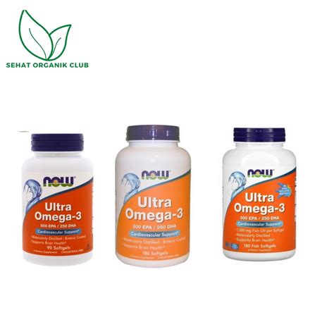 Jual Now Foods Food Ultra Omega 3 500 Epa 250 Dha 90 Softgel Ultra