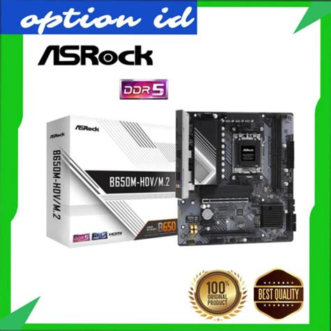 Jual ASRock B650M HDV M 2 B650 AM5 DDR5 MATX Motherboard AMD