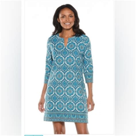 Coolibar Dresses Coolibar Upf 5 Womens Oceanside Tunic Dress Blue