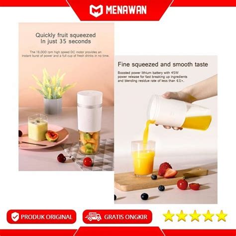 Jual Xiaomi Mijia Portable Juicer Cup Blender Juice Mini Portable