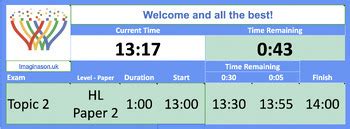 Exam Timer - editable by ImagiNason | TPT