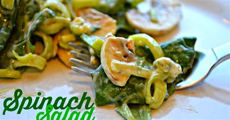 Sister Spoon Spinach Salad With Creamy Lemon Dressing