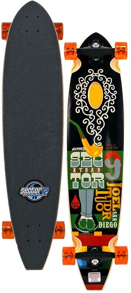 Sector 9 Joel Tudor Longboard Skateboard Orange