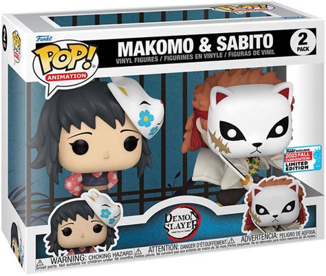 Figurines Funko Pop Makomo Et Sabito Demon Slayer En Dition Limit E