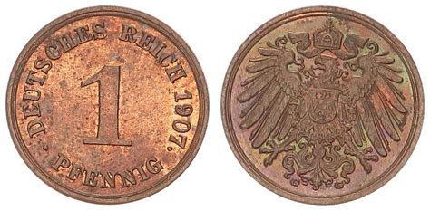 Deutschland Kaiserreich Kaiserreich Pfennig J G Pr Gefrisch