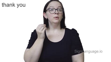 Thank You In Asl Example American Sign Language