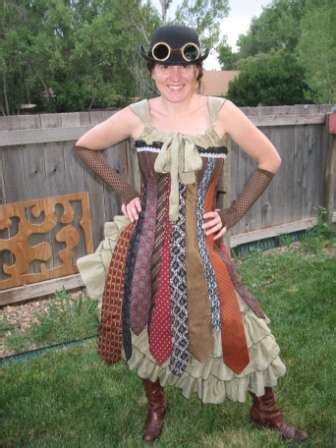 Artful Ties: Steampunk Corset Dress