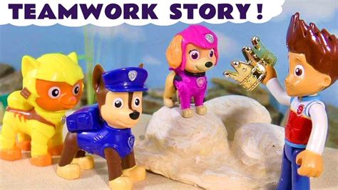 Paw Patrol Toy Story With TEAMWORK Used To Solve The MYSTERY Cartoon