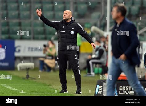 Warsaw Poland Octber Polish Football League Game Legia