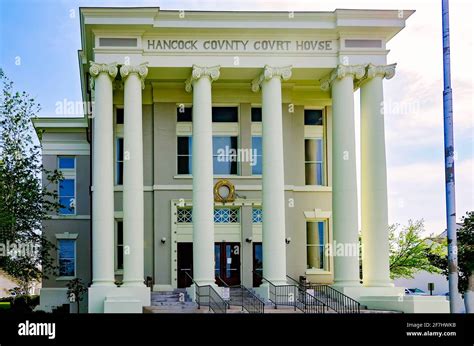 hancock county courthouse  pictured april    bay saint