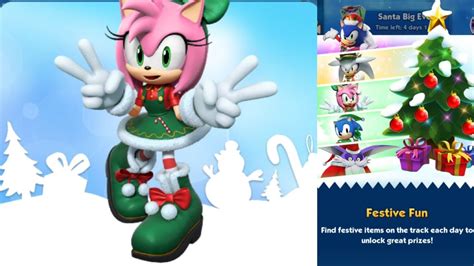 Sonic Dash Jingle Belle Amy Event Festive Fun Unlocking Jingle