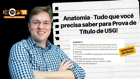 ANATOMIA TUDO QUE VOCÊ PRECISA SABER PARA PROVA DE TÍTULO DE USG I