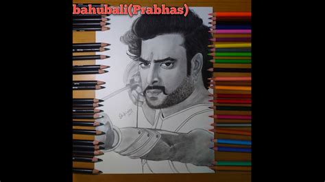 Drawing Prabhas Baahubali Realistic Sketch Youtube