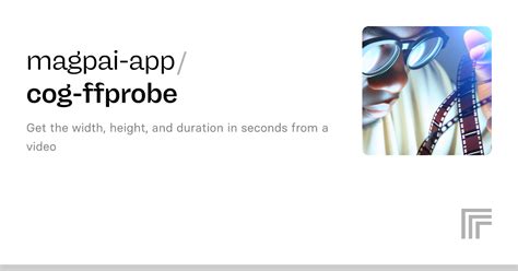 Magpai App Cog Ffprobe Run With An API On Replicate
