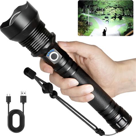 Alicegirl Rechargeable High Lumen Flashlight 990000 Lumens Super