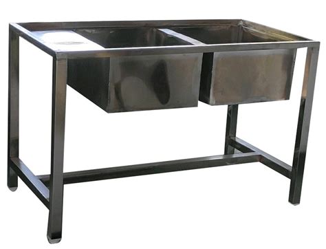 Stainless Steel Kitchen Double Table Sink At Rs 18000 In Nashik ID