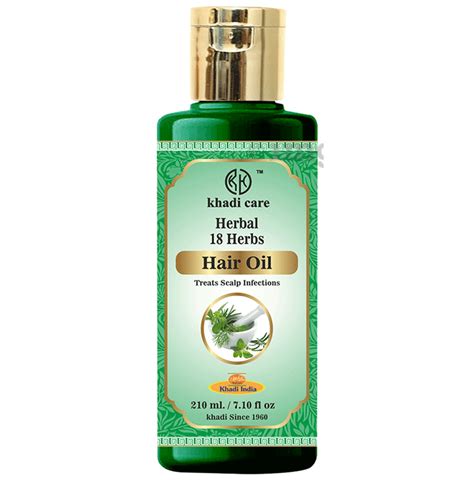 Khadi Care Herbal Hair Oil 18 Herbs Buy Bottle Of 210 0 Ml Oil At Best Price In India 1mg