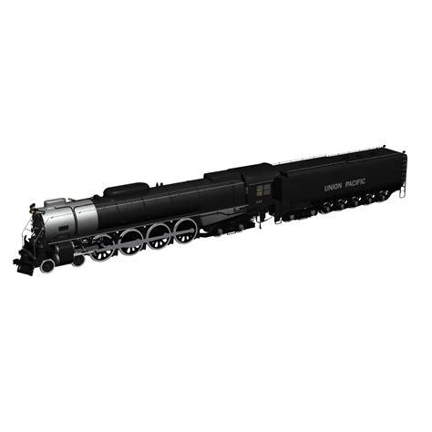 3d steam locomotive fef-4-8-4 train model