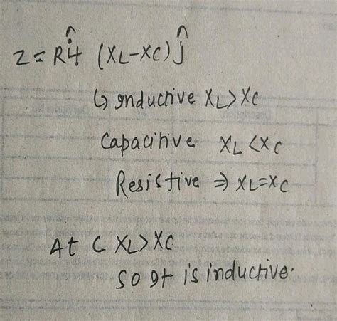 2 The Figure Shows Variation Of R XL And Xc With Frequency Fin A