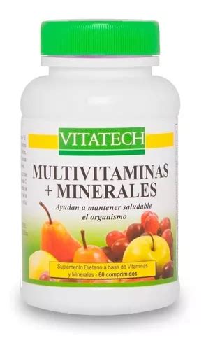 Multivitaminas Y Minerales Vita Tech X Comprimidos Mercadolibre