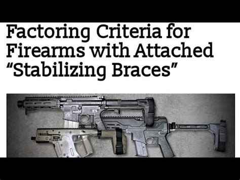 Atf Ban Of Stabilizing Braces Youtube