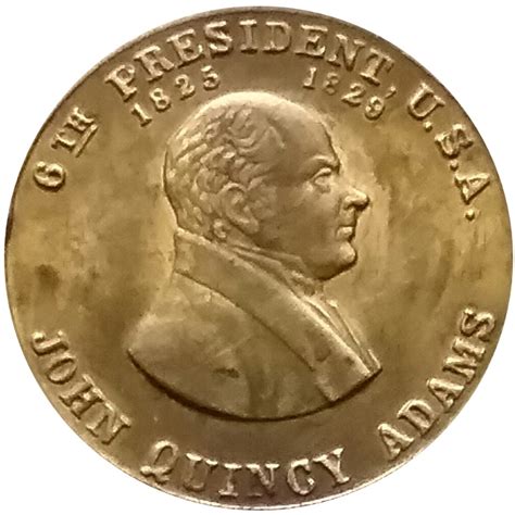 Token John Quincy Adams 6th President United States Numista