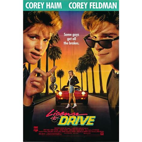 License to Drive Original 1988 Vintage One Sheet Poster