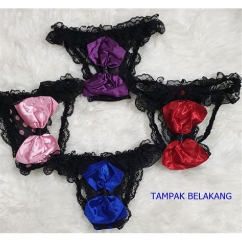 Jual Cd Renda Segi G String Lingerie Sexy Panty Random Kota