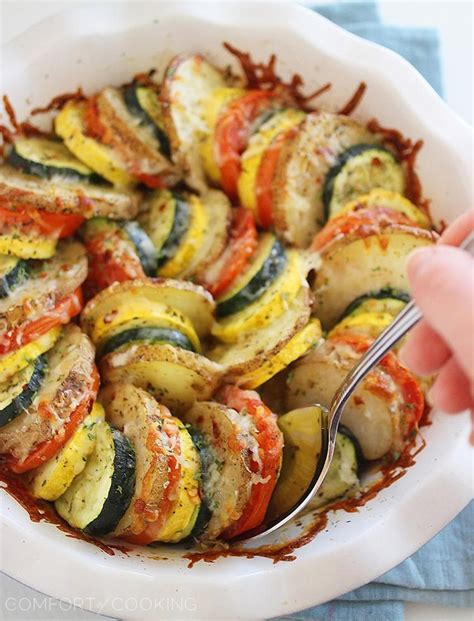 Parmesan Vegetable Tian The Comfort Of Cooking