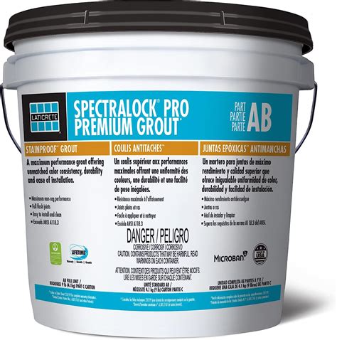 Spectralock Pro Premium Grout Ab Full Unit Requires Lb Kg