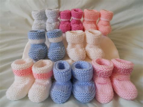 Premature Baby Booties Knitting Pattern Knitting Patterns