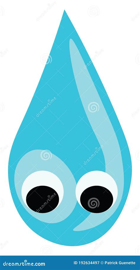 Una Gota De Vector De Ilustración Del Agua Ilustración Del Vector