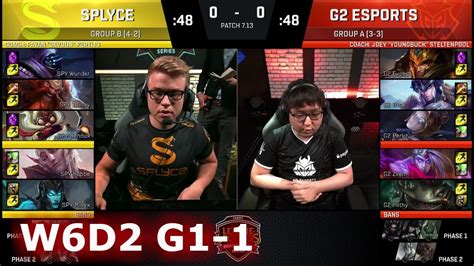 Splyce Vs G Esports Game S Eu Lcs Summer Week Day Spy