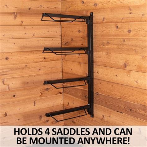 Easy Up Mounted 4 Tier Saddle Racks Schneiders Saddlery Schneiders