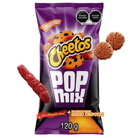 Botana Sabritas Cheetos PopMix queso chile y limón 120 g Walmart