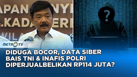 Tanggapan Menko Polhukam Soal Data Siber BAIS TNI Polri Diretas YouTube