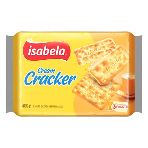 Biscoito Cream Cracker Isabela Pacote 400g Gtineanupc 7896022054311