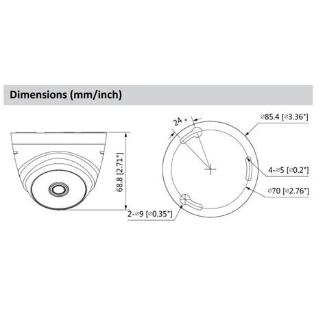 C Mara De Seguridad Domo Ir Hdcvi Eyeball Mp P Mm Pl Stica