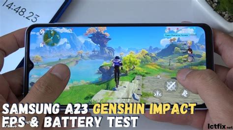 Samsung Galaxy A23 Genshin Impact Gaming Test Max Setting Exynos 850 90hz Display Ictfix