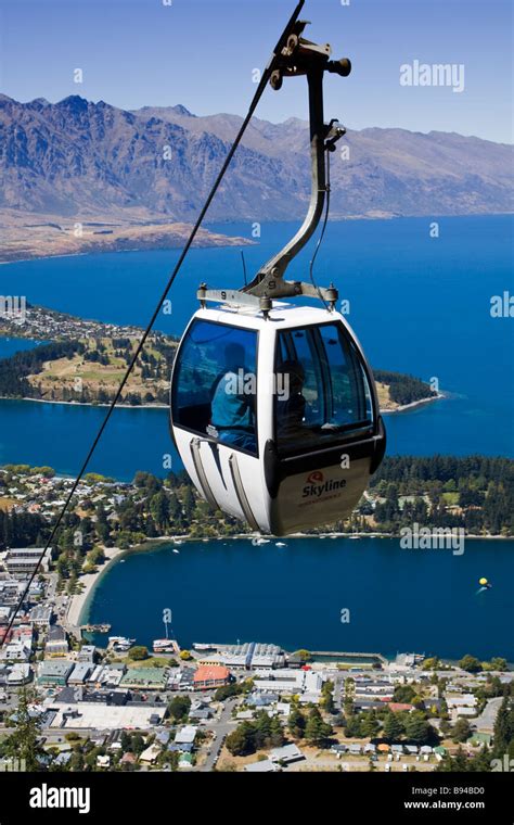 Skyline Gondola Lake Wakatipu Queenstown New Zealand Stock Photo Alamy