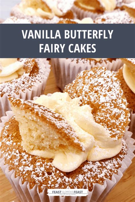 Vanilla Butterfly Fairy Cakes Feast Glorious Feast