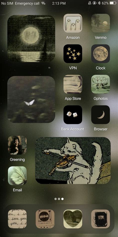 Green Homescreen Layout Forest Green Lockscreen Ios Iphone