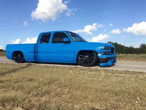 2002 Silverado Bagged Blue Custom Paint Job Custom Chevy Trucks