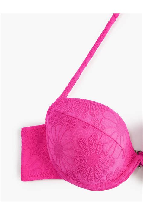 Koton Balenli Bikini Üstü Çiçek Dokulu Kaplı Boyundan Bağlamalı Fiyatı Yorumları Trendyol