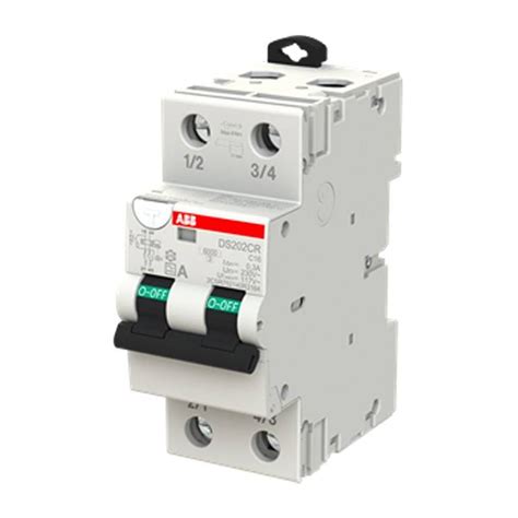 Disjoncteur à courant résiduel Abb 16A 6kA 2P C 2 Modules