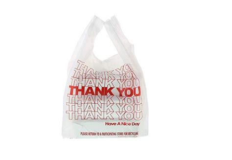 T Shirt Thank You Plastic Grocery Store Shopping Carry Out Bag